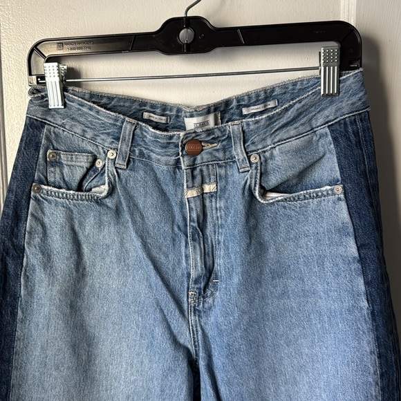 Closed Blue Dual Tone Distressed Jeans - Picture 2 of 6